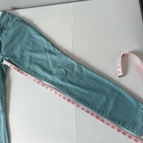 CAbi Skinny Leg Jeans Pants Solid Robins Egg Size 4 - Picture 14 of 14